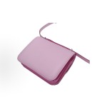 HERMES爱⻢仕 Constance 19 银扣 斜挎单肩包 19 ⼥款 锦葵紫森林紫